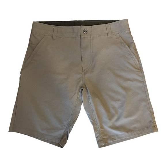 Kuhl Renegade Khaki Men's Flat Front Shorts. Size 32. - Picture 2 of 8